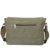 Canvas Schultertasche in Armeegrün