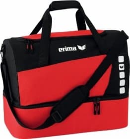 erima Sporttasche mit Bodenfach in Rot/Schwarz