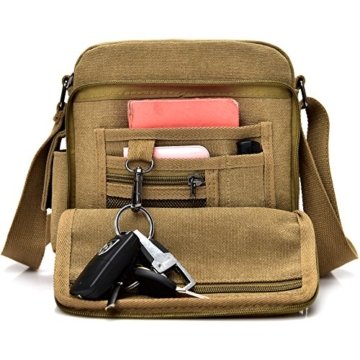 Schultertasche aus Canvas 