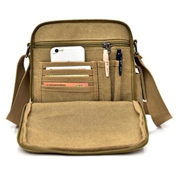 Schultertasche aus Canvas 