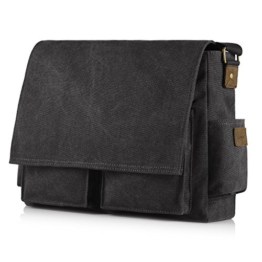 SMRITI 16-Zoll Messenger Bag Schwarz