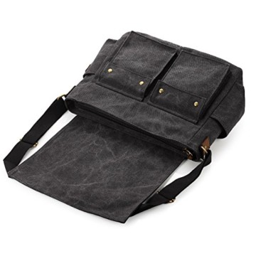 SMRITI 16-Zoll Messenger Bag Schwarz